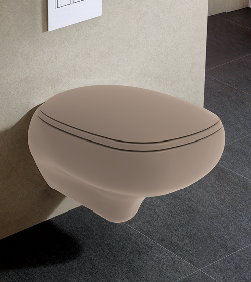 Rimless Wall Hung WC With UF Slim Seat Cover  – Aquant India